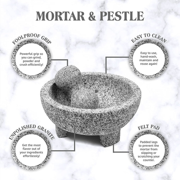 Molcajete vs. Granite Mortar and Pestle - Cookly Magazine