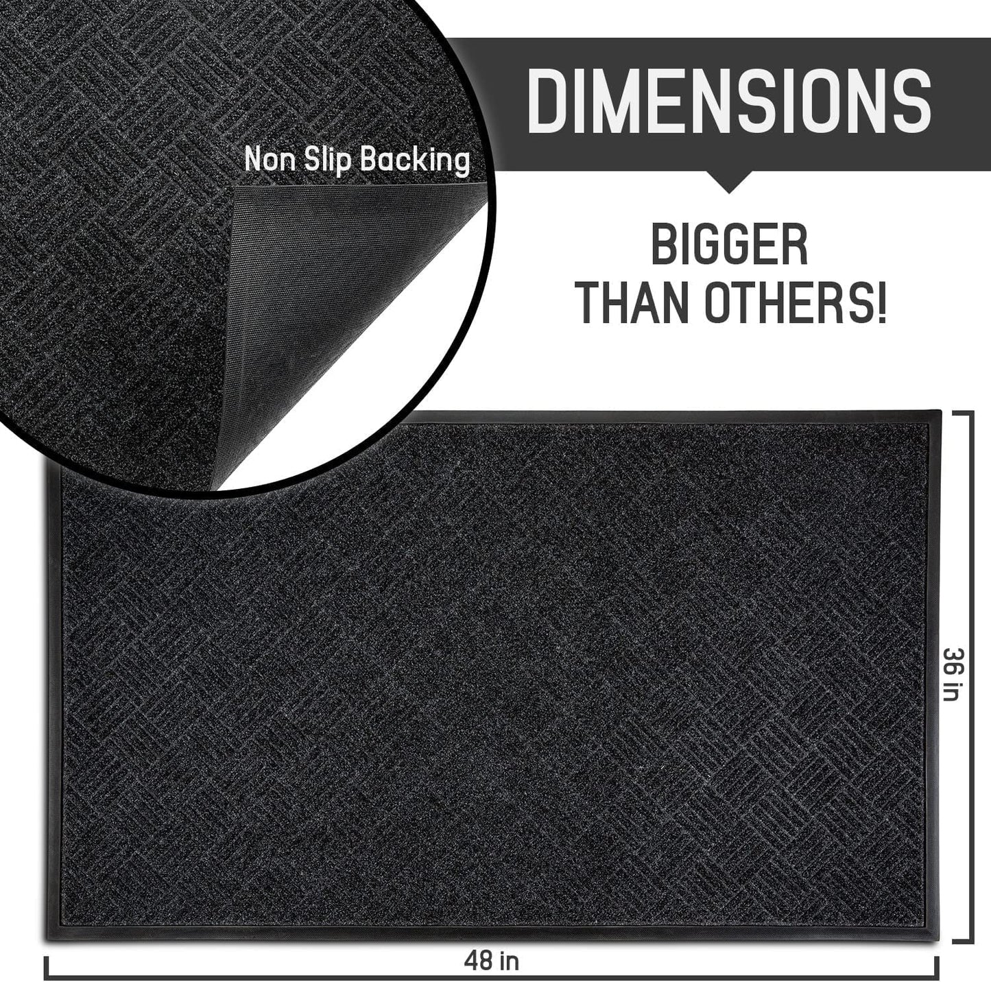 UMIEN Front Doormats for Outside Entry