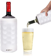 UMIEN Premium Wine Bottle Chiller - Double Walled, Vacuum Insulated Wine Cooler for Most 750mL Champagne and Wine Bottles - Iceless Wine Chiller with Up To 6 Hours Cold Temperature Retention