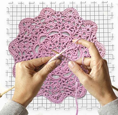 Umien Blocking Mats for Knitting [9-Pack] - Extra Thick Blocking Boards with Grids - Suitable for Needlepoint Or Crochet - Included Storage Bag & 100 T-Pins