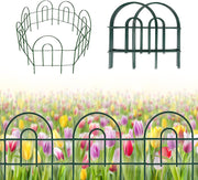 UMIEN Decorative Garden Fence 10 -Pack - 15.8 Ft Long 18 in High Rustproof Iron Garden Fencing, Animal Barrier, Wire Fence for Yard, Garden Border Edging Flower Fence, Outdoor Fences for Landscaping
