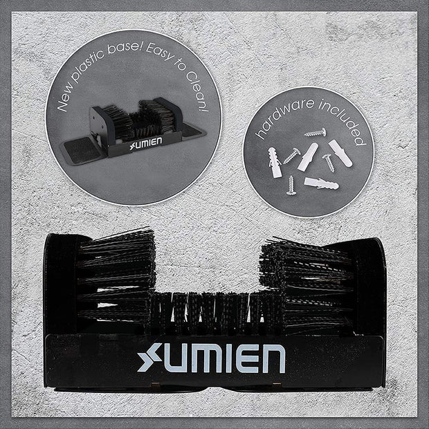 Umien Boot Scraper Brush Outdoor - Deluxe Folding Boot Cleaner Scrubber with Folding Side Flaps Indoor and Outdoor use - Easy to use for Children & Adults - New 2021 Design